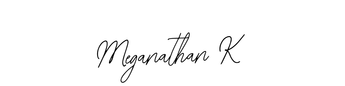 How to make Meganathan K signature? Bearetta-2O07w is a professional autograph style. Create handwritten signature for Meganathan K name. Meganathan K signature style 12 images and pictures png