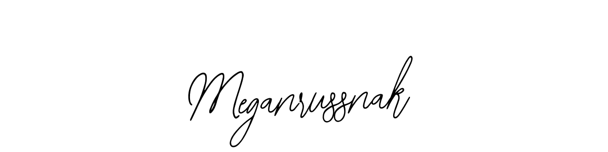 Meganrussnak stylish signature style. Best Handwritten Sign (Bearetta-2O07w) for my name. Handwritten Signature Collection Ideas for my name Meganrussnak. Meganrussnak signature style 12 images and pictures png