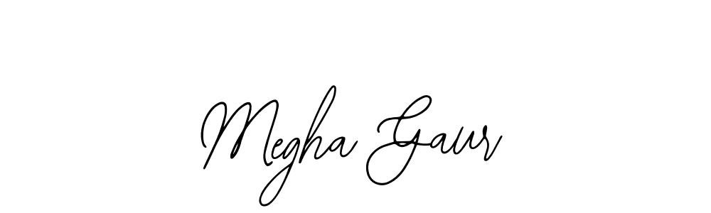 Megha Gaur stylish signature style. Best Handwritten Sign (Bearetta-2O07w) for my name. Handwritten Signature Collection Ideas for my name Megha Gaur. Megha Gaur signature style 12 images and pictures png