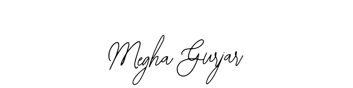 Also You can easily find your signature by using the search form. We will create Megha Gurjar name handwritten signature images for you free of cost using Bearetta-2O07w sign style. Megha Gurjar signature style 12 images and pictures png
