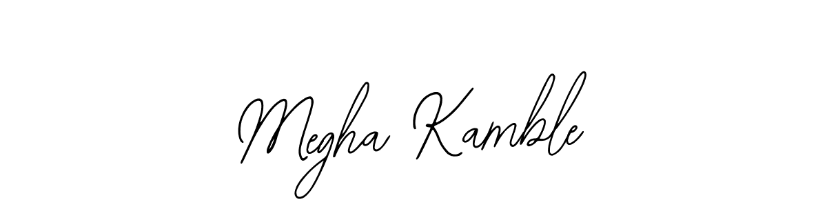 How to make Megha Kamble name signature. Use Bearetta-2O07w style for creating short signs online. This is the latest handwritten sign. Megha Kamble signature style 12 images and pictures png