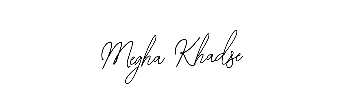 Make a short Megha Khadse signature style. Manage your documents anywhere anytime using Bearetta-2O07w. Create and add eSignatures, submit forms, share and send files easily. Megha Khadse signature style 12 images and pictures png