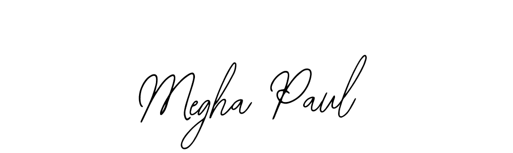 Megha Paul stylish signature style. Best Handwritten Sign (Bearetta-2O07w) for my name. Handwritten Signature Collection Ideas for my name Megha Paul. Megha Paul signature style 12 images and pictures png