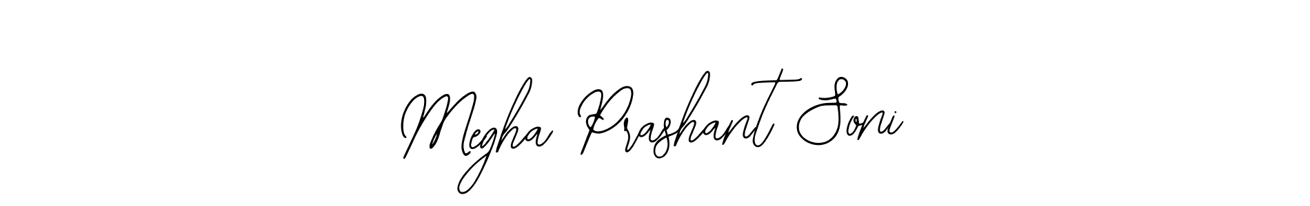 Megha Prashant Soni stylish signature style. Best Handwritten Sign (Bearetta-2O07w) for my name. Handwritten Signature Collection Ideas for my name Megha Prashant Soni. Megha Prashant Soni signature style 12 images and pictures png