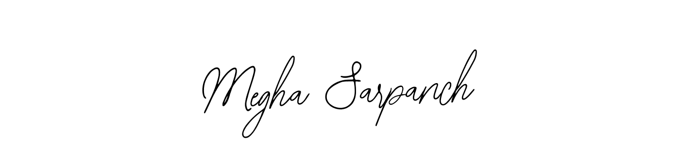 Design your own signature with our free online signature maker. With this signature software, you can create a handwritten (Bearetta-2O07w) signature for name Megha Sarpanch. Megha Sarpanch signature style 12 images and pictures png