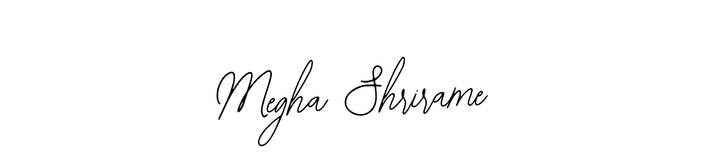 You should practise on your own different ways (Bearetta-2O07w) to write your name (Megha Shrirame) in signature. don't let someone else do it for you. Megha Shrirame signature style 12 images and pictures png