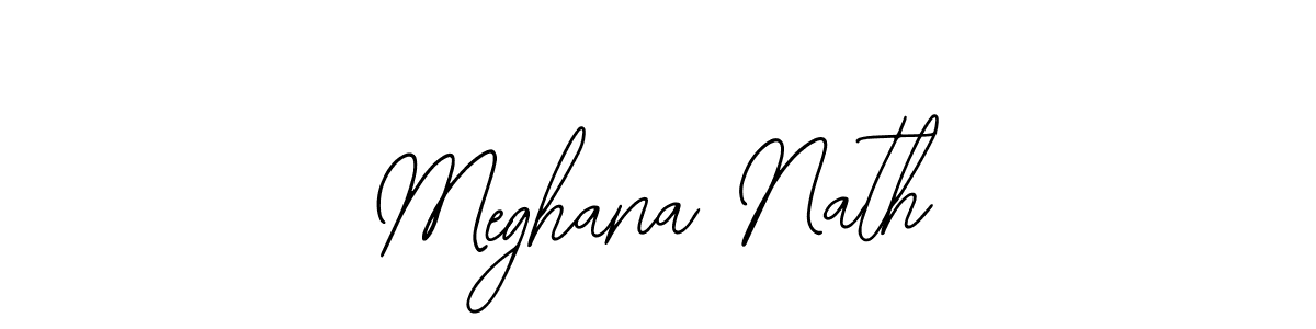 How to make Meghana Nath signature? Bearetta-2O07w is a professional autograph style. Create handwritten signature for Meghana Nath name. Meghana Nath signature style 12 images and pictures png