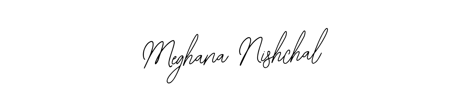 Also You can easily find your signature by using the search form. We will create Meghana Nishchal name handwritten signature images for you free of cost using Bearetta-2O07w sign style. Meghana Nishchal signature style 12 images and pictures png