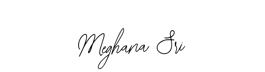Design your own signature with our free online signature maker. With this signature software, you can create a handwritten (Bearetta-2O07w) signature for name Meghana Sri. Meghana Sri signature style 12 images and pictures png