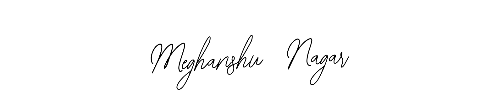 You can use this online signature creator to create a handwritten signature for the name Meghanshu  Nagar. This is the best online autograph maker. Meghanshu  Nagar signature style 12 images and pictures png