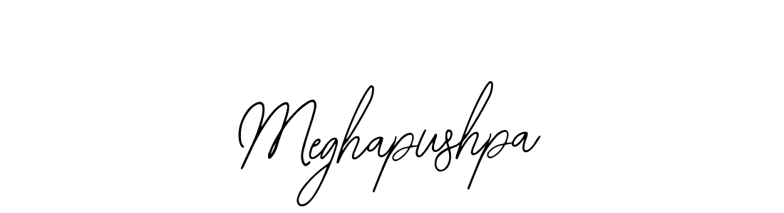 Design your own signature with our free online signature maker. With this signature software, you can create a handwritten (Bearetta-2O07w) signature for name Meghapushpa. Meghapushpa signature style 12 images and pictures png