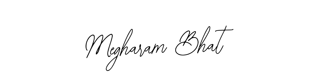 Make a beautiful signature design for name Megharam Bhat. With this signature (Bearetta-2O07w) style, you can create a handwritten signature for free. Megharam Bhat signature style 12 images and pictures png