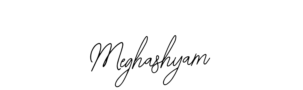 Design your own signature with our free online signature maker. With this signature software, you can create a handwritten (Bearetta-2O07w) signature for name Meghashyam. Meghashyam signature style 12 images and pictures png