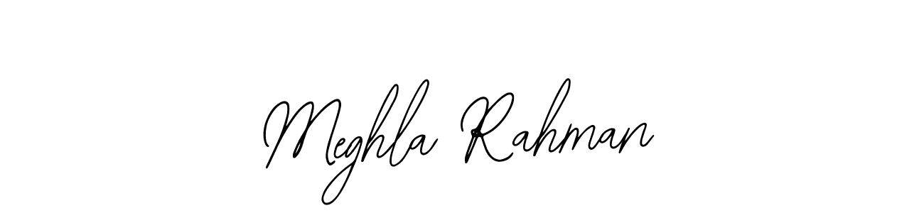 The best way (Bearetta-2O07w) to make a short signature is to pick only two or three words in your name. The name Meghla Rahman include a total of six letters. For converting this name. Meghla Rahman signature style 12 images and pictures png