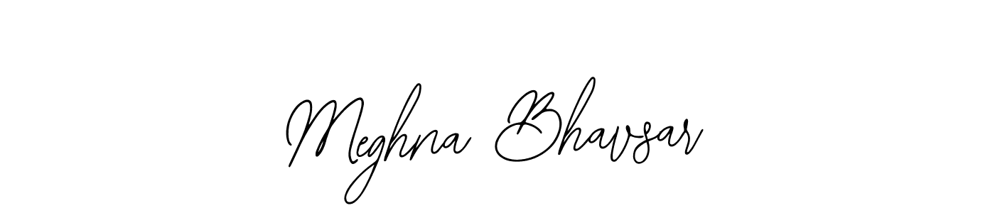 Bearetta-2O07w is a professional signature style that is perfect for those who want to add a touch of class to their signature. It is also a great choice for those who want to make their signature more unique. Get Meghna Bhavsar name to fancy signature for free. Meghna Bhavsar signature style 12 images and pictures png