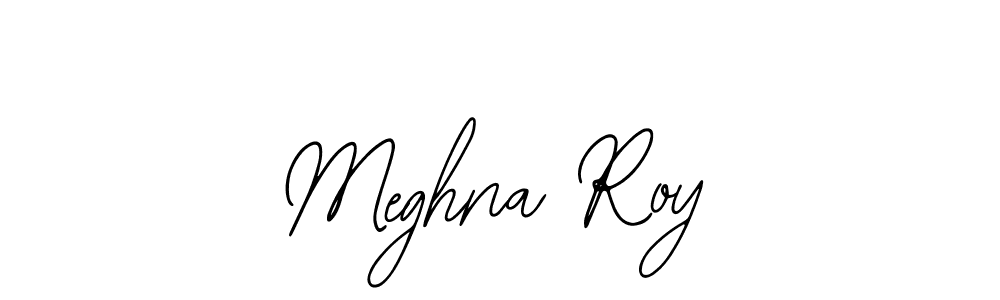 Bearetta-2O07w is a professional signature style that is perfect for those who want to add a touch of class to their signature. It is also a great choice for those who want to make their signature more unique. Get Meghna Roy name to fancy signature for free. Meghna Roy signature style 12 images and pictures png
