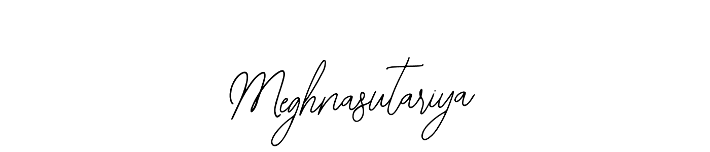 How to make Meghnasutariya signature? Bearetta-2O07w is a professional autograph style. Create handwritten signature for Meghnasutariya name. Meghnasutariya signature style 12 images and pictures png