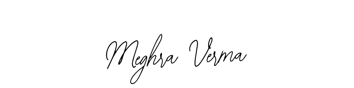 You should practise on your own different ways (Bearetta-2O07w) to write your name (Meghra Verma) in signature. don't let someone else do it for you. Meghra Verma signature style 12 images and pictures png