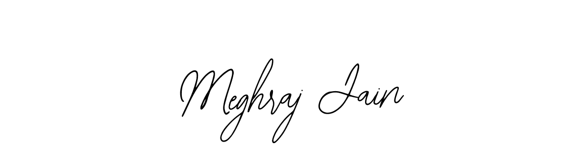 The best way (Bearetta-2O07w) to make a short signature is to pick only two or three words in your name. The name Meghraj Jain include a total of six letters. For converting this name. Meghraj Jain signature style 12 images and pictures png