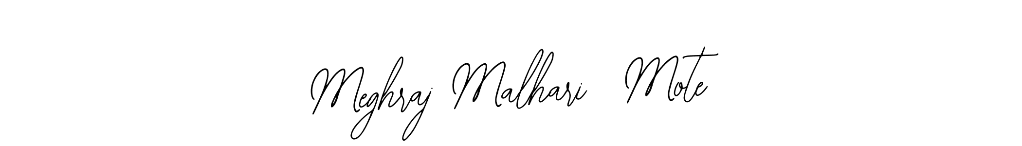 Also we have Meghraj Malhari  Mote name is the best signature style. Create professional handwritten signature collection using Bearetta-2O07w autograph style. Meghraj Malhari  Mote signature style 12 images and pictures png