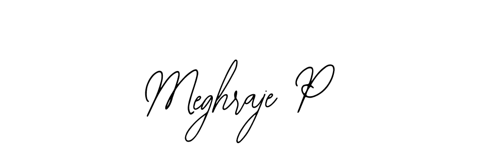 You can use this online signature creator to create a handwritten signature for the name Meghraje P. This is the best online autograph maker. Meghraje P signature style 12 images and pictures png