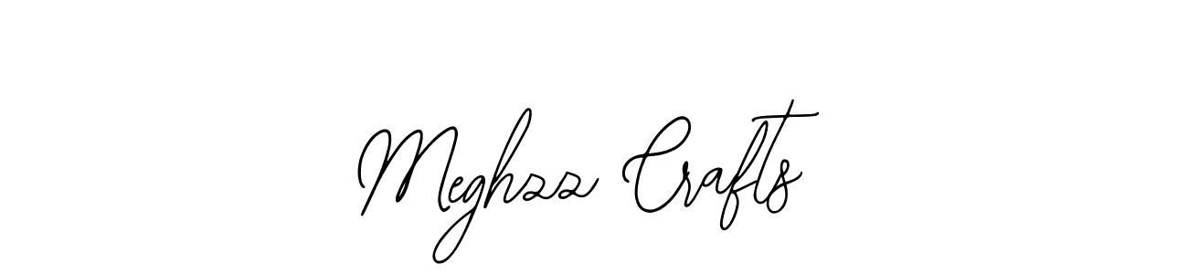 How to make Meghzz Crafts signature? Bearetta-2O07w is a professional autograph style. Create handwritten signature for Meghzz Crafts name. Meghzz Crafts signature style 12 images and pictures png