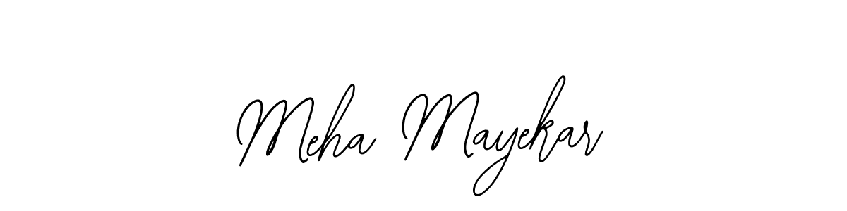 Also You can easily find your signature by using the search form. We will create Meha Mayekar name handwritten signature images for you free of cost using Bearetta-2O07w sign style. Meha Mayekar signature style 12 images and pictures png