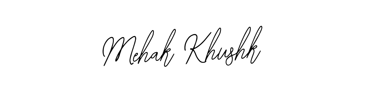 How to make Mehak Khushk name signature. Use Bearetta-2O07w style for creating short signs online. This is the latest handwritten sign. Mehak Khushk signature style 12 images and pictures png