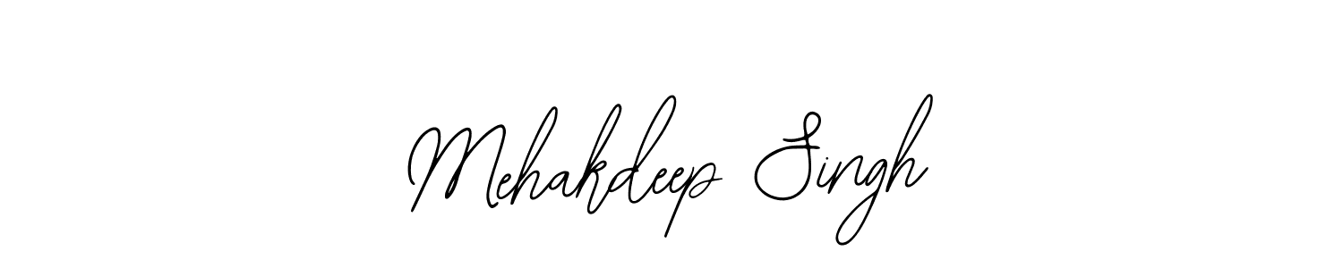 Use a signature maker to create a handwritten signature online. With this signature software, you can design (Bearetta-2O07w) your own signature for name Mehakdeep Singh. Mehakdeep Singh signature style 12 images and pictures png