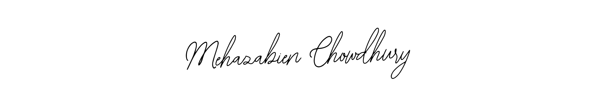 The best way (Bearetta-2O07w) to make a short signature is to pick only two or three words in your name. The name Mehazabien Chowdhury include a total of six letters. For converting this name. Mehazabien Chowdhury signature style 12 images and pictures png