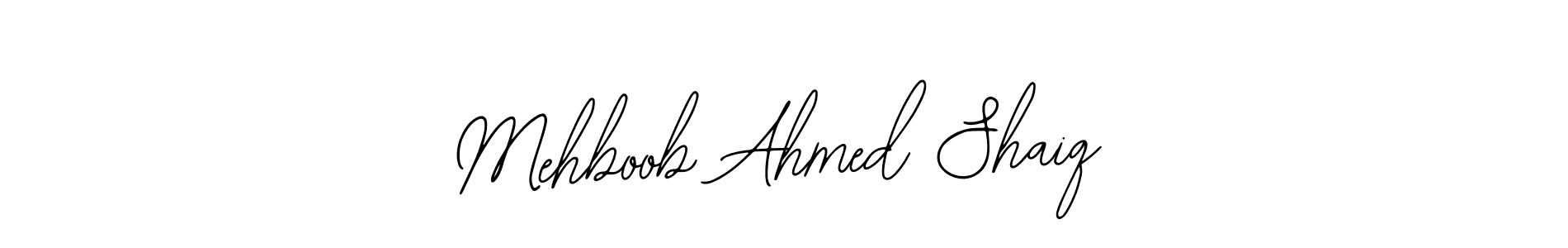 How to make Mehboob Ahmed Shaiq name signature. Use Bearetta-2O07w style for creating short signs online. This is the latest handwritten sign. Mehboob Ahmed Shaiq signature style 12 images and pictures png