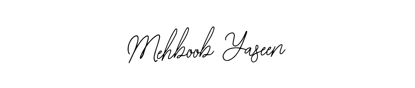Use a signature maker to create a handwritten signature online. With this signature software, you can design (Bearetta-2O07w) your own signature for name Mehboob Yaseen. Mehboob Yaseen signature style 12 images and pictures png