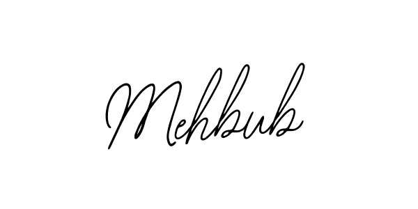 The best way (Bearetta-2O07w) to make a short signature is to pick only two or three words in your name. The name Mehbub include a total of six letters. For converting this name. Mehbub signature style 12 images and pictures png