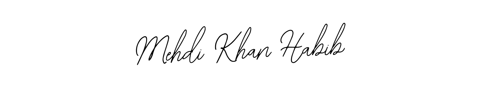 Design your own signature with our free online signature maker. With this signature software, you can create a handwritten (Bearetta-2O07w) signature for name Mehdi Khan Habib. Mehdi Khan Habib signature style 12 images and pictures png