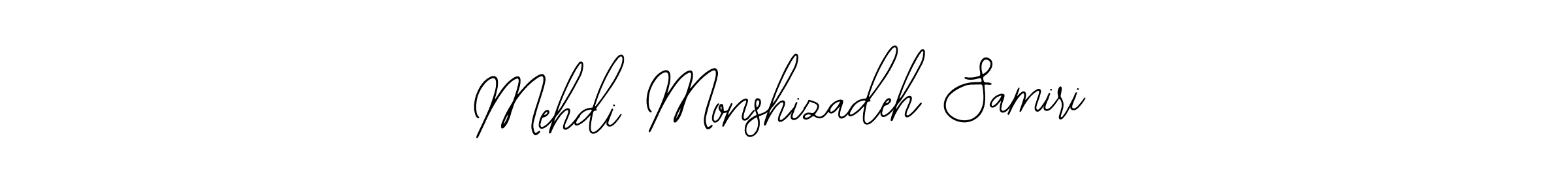 This is the best signature style for the Mehdi Monshizadeh Samiri name. Also you like these signature font (Bearetta-2O07w). Mix name signature. Mehdi Monshizadeh Samiri signature style 12 images and pictures png