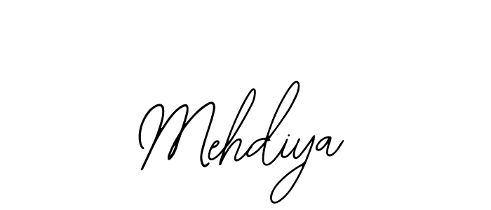 The best way (Bearetta-2O07w) to make a short signature is to pick only two or three words in your name. The name Mehdiya include a total of six letters. For converting this name. Mehdiya signature style 12 images and pictures png