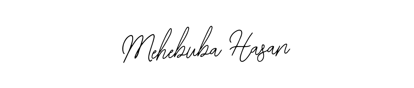 Use a signature maker to create a handwritten signature online. With this signature software, you can design (Bearetta-2O07w) your own signature for name Mehebuba Hasan. Mehebuba Hasan signature style 12 images and pictures png