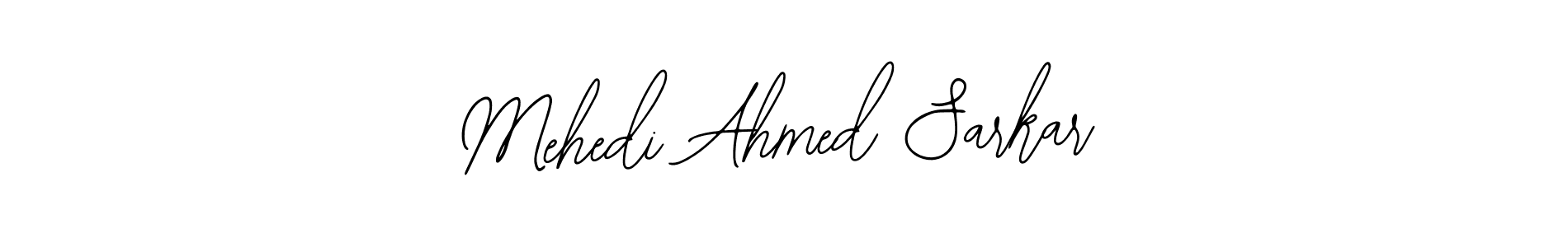 The best way (Bearetta-2O07w) to make a short signature is to pick only two or three words in your name. The name Mehedi Ahmed Sarkar include a total of six letters. For converting this name. Mehedi Ahmed Sarkar signature style 12 images and pictures png