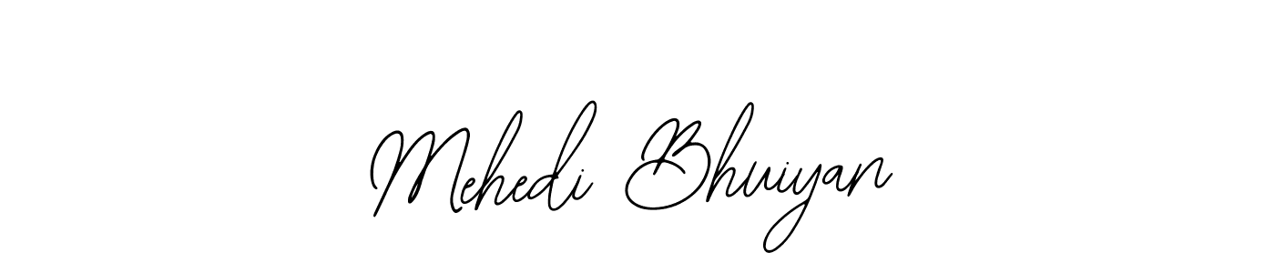 How to make Mehedi Bhuiyan name signature. Use Bearetta-2O07w style for creating short signs online. This is the latest handwritten sign. Mehedi Bhuiyan signature style 12 images and pictures png