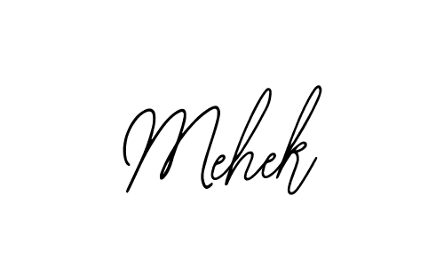 How to make Mehek name signature. Use Bearetta-2O07w style for creating short signs online. This is the latest handwritten sign. Mehek signature style 12 images and pictures png