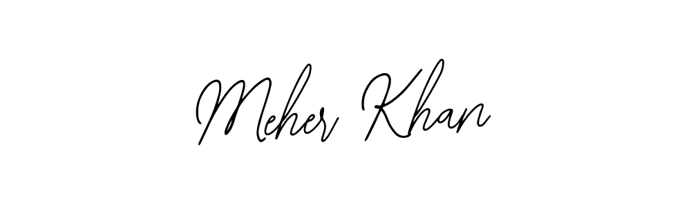 Meher Khan stylish signature style. Best Handwritten Sign (Bearetta-2O07w) for my name. Handwritten Signature Collection Ideas for my name Meher Khan. Meher Khan signature style 12 images and pictures png