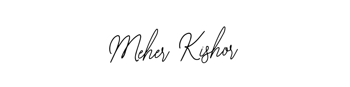 The best way (Bearetta-2O07w) to make a short signature is to pick only two or three words in your name. The name Meher Kishor include a total of six letters. For converting this name. Meher Kishor signature style 12 images and pictures png