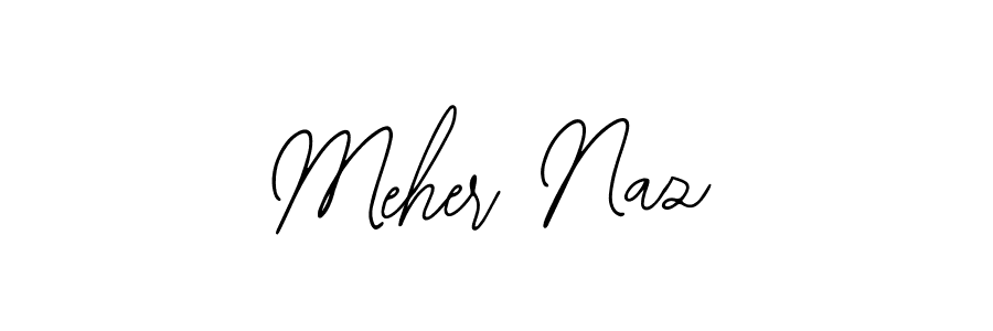 Design your own signature with our free online signature maker. With this signature software, you can create a handwritten (Bearetta-2O07w) signature for name Meher Naz. Meher Naz signature style 12 images and pictures png