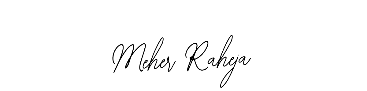 Design your own signature with our free online signature maker. With this signature software, you can create a handwritten (Bearetta-2O07w) signature for name Meher Raheja. Meher Raheja signature style 12 images and pictures png