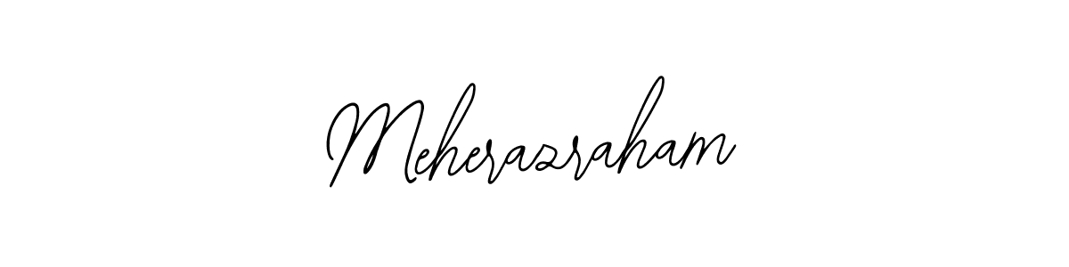 Bearetta-2O07w is a professional signature style that is perfect for those who want to add a touch of class to their signature. It is also a great choice for those who want to make their signature more unique. Get Meherazraham name to fancy signature for free. Meherazraham signature style 12 images and pictures png