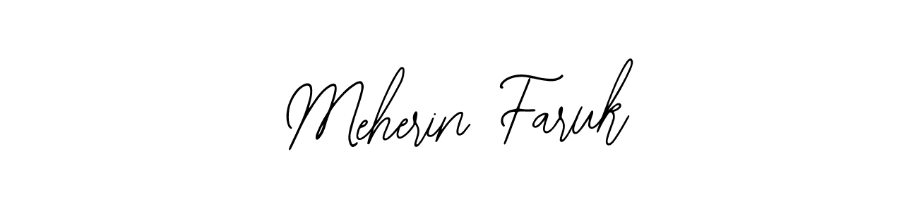 Make a beautiful signature design for name Meherin Faruk. With this signature (Bearetta-2O07w) style, you can create a handwritten signature for free. Meherin Faruk signature style 12 images and pictures png