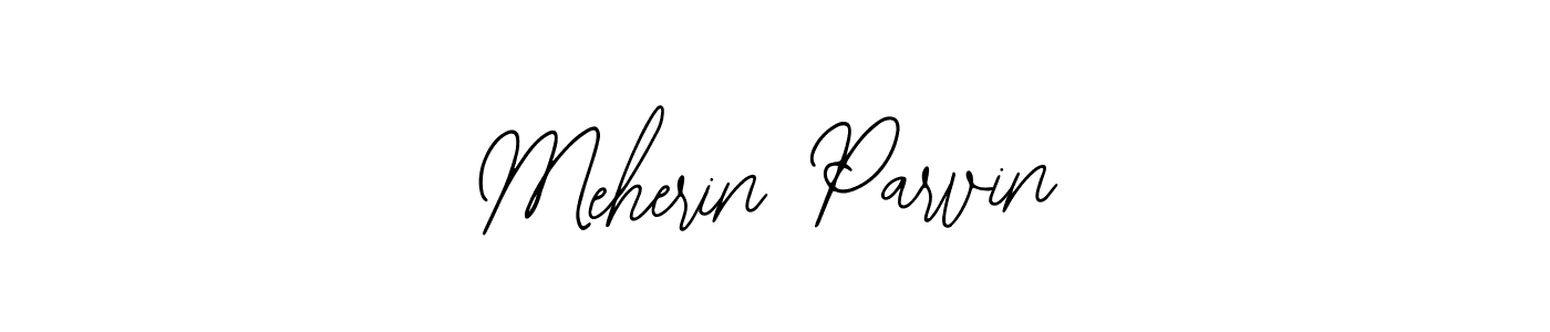 if you are searching for the best signature style for your name Meherin Parvin. so please give up your signature search. here we have designed multiple signature styles  using Bearetta-2O07w. Meherin Parvin signature style 12 images and pictures png