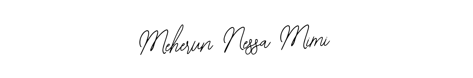 Bearetta-2O07w is a professional signature style that is perfect for those who want to add a touch of class to their signature. It is also a great choice for those who want to make their signature more unique. Get Meherun Nessa Mimi name to fancy signature for free. Meherun Nessa Mimi signature style 12 images and pictures png