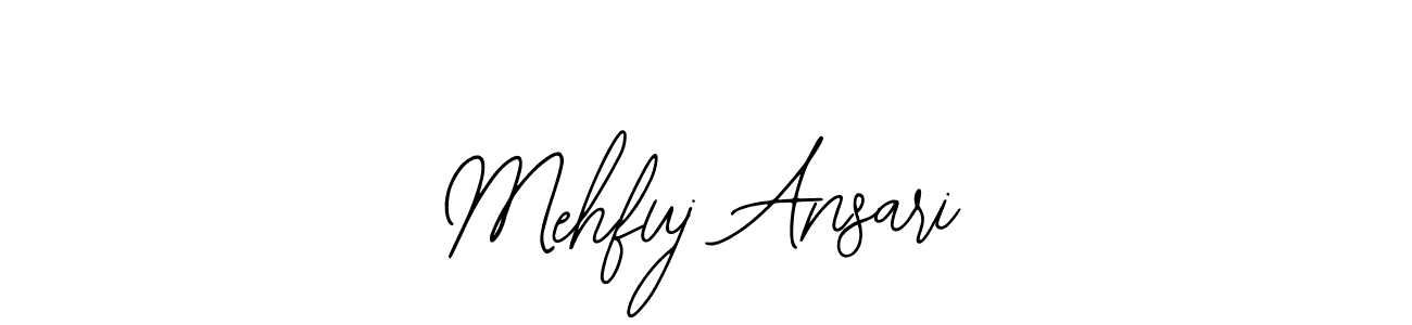 Use a signature maker to create a handwritten signature online. With this signature software, you can design (Bearetta-2O07w) your own signature for name Mehfuj Ansari. Mehfuj Ansari signature style 12 images and pictures png