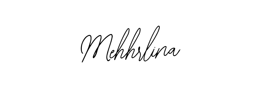 How to Draw Mehhrlina signature style? Bearetta-2O07w is a latest design signature styles for name Mehhrlina. Mehhrlina signature style 12 images and pictures png